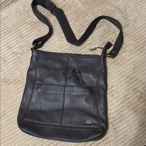 THE SAK Brown Leather Crossbody Bag